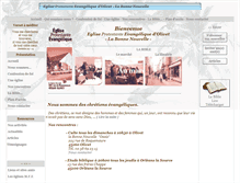 Tablet Screenshot of eglise-evangelique-olivet.org